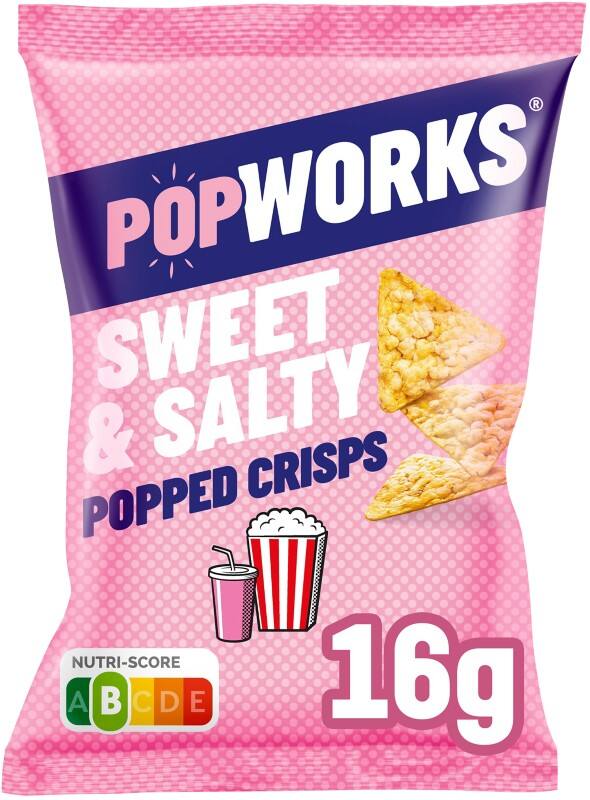 Chips POPWORKS Sucré-salé 16 g 12 unités