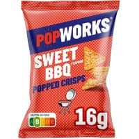 Chips POPWORKS Sweet Barbecue 12 unités de 16 g