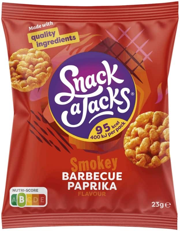 Galette de riz Snack a Jacks Barbecue, paprika 23 g 8 unités