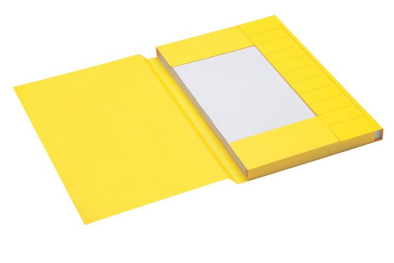 Farde à 3 rabats Djois Secolor Folio Jaune Carton