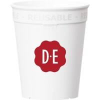 Gobelets et couvercles Douwe Egberts Hard PP (Polypropylène) 250 ml Blanc, noir 250 mm 5 Unités