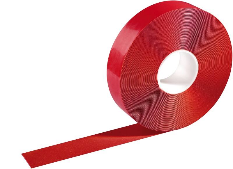 Ruban de marquage au sol DURABLE Rouge 50 mm (L) x 30 m (L) PVC (Polychlorure de vinyle)   