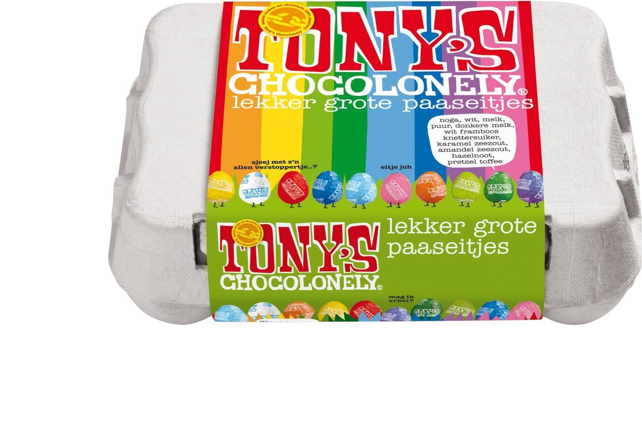 Œuf de Pâques Tony’s Chocolonely Assortiment 150 g