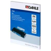 Pochettes de plastification Dahle A4 Brillant 80 (2 x 80 microns) Transparent 100 Unités
