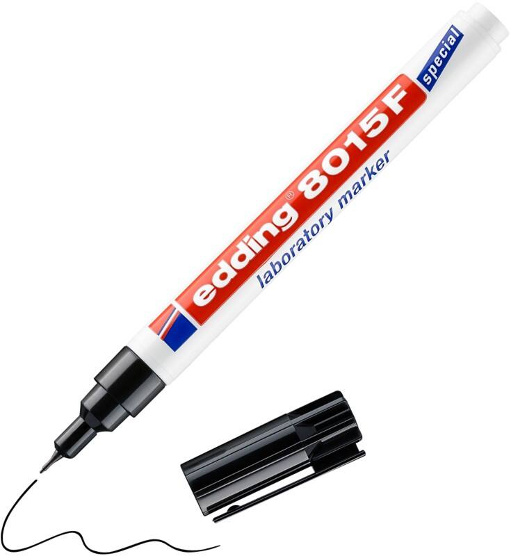 Marqueur de laboratoire edding E-8015 Noir Ogive 0,75 mm