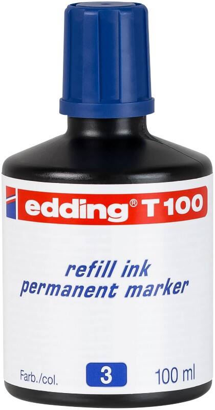 Recharge d'encre edding Bleu e-t100