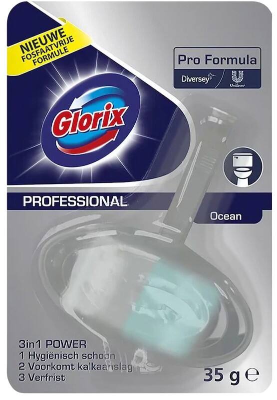 Bloc WC Glorix Professional Fraîcheur océan 12 unités