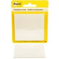 Notes adhésives Post-it 73 x 73 mm Page blanche Transparent 36 unités