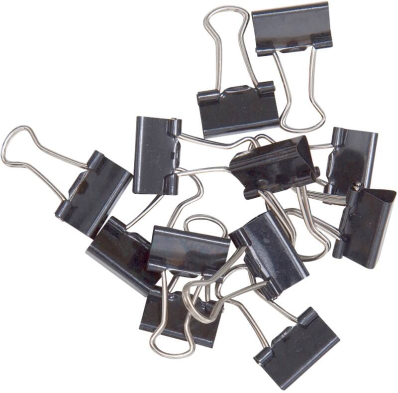 Pince double clip Maul Métal 15 mm Noir 12 Unités