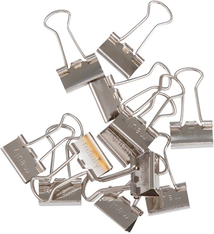 Pince double clip Maul Métal 13 mm Argenté 12 unités