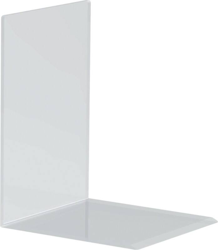 Serre-livres Maul Acrylique Transparent 15 x 16 x 21 cm 2 unités