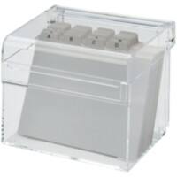 Boîte à fiches Maul A7/BF Acrylique Transparent