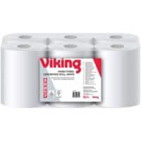 Rouleau à dévidage central Viking Blanc 2 épaisseurs 125 m J621333.0 6 rouleaux