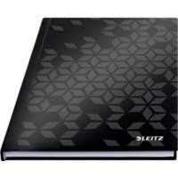 Leitz WOW Cahier A5 quadrillé avec couverture rigide 46281095 160 pages 80 feuilles Noir
