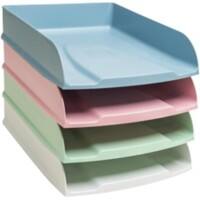 Corbeille à courrier Exacompta AutentiK Empilable A4+ Assortiment 4 unités