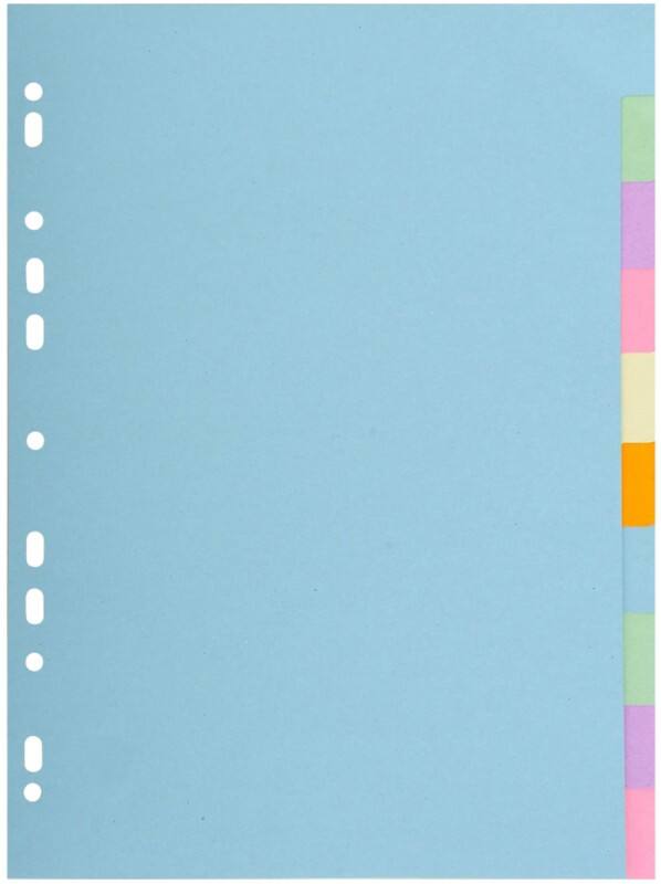 Intercalaires vierges Exacompta Forever Assortiment 10 intercalaires 170 g/m² Carton 2610E