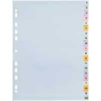 Intercalaires Alphabétique Exacompta Forever A4 Assortiment 20 intercalaires Carton 11 perforations 2621E