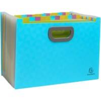 Trieur Exacompta Pop'N Co A4 PP (Polypropylène) Vierge Cyan 55199E