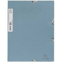Farde à 3 rabats Exacompta AutentiK A4 Bleu, gris Carton 400 g/m²