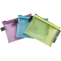 Pochette pour accessoires électroniques Exacompta Pop'N Co 38120E A6 Zip EVA (Éthylène-acétate de vinyle), PP (Polypropylène) Paysage 16,8 (l) x 12,5 (p) x 0,4 (h) cm Assortiment 3 unités