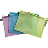 Pochette pour accessoires électroniques Exacompta Pop'N Co 38150E A4 Zip EVA (Éthylène-acétate de vinyle), PP (Polypropylène) Paysage 35,5 (l) x 35,5 (p) x 0,4 (h) cm Assortiment 3 unités