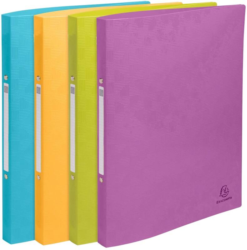 Classeur à anneaux Exacompta Pop'N Co 15 mm PP (Polypropylène) A4 2 anneaux Assortiment 54910E 4 unités