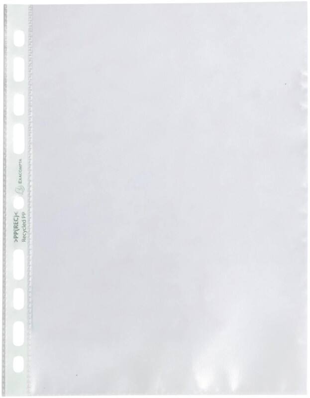 Pochettes perforées Exacompta Forever Transparent 9 perforations 51100E 50 unités