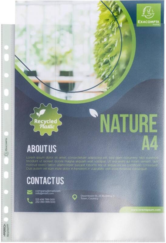 Pochettes perforées Exacompta Forever Transparent 11 perforations 5330E 50 unités