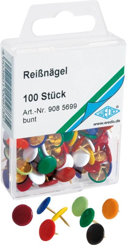 Punaises clous WEDO Métal Assortiment 100 unités