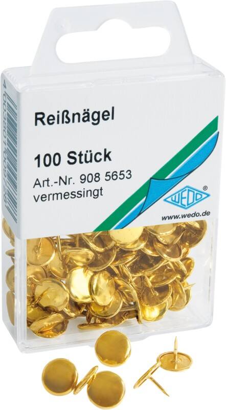 Punaises clous WEDO Métal Jaune 100 unités