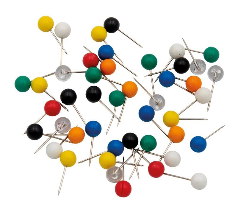 Épingles pour carte WEDO Métal Assortiment 100 unités