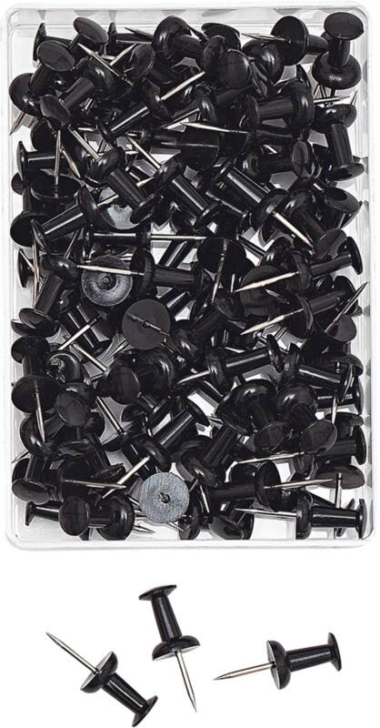 Épingles pour carte WEDO Métal Noir 100 unités