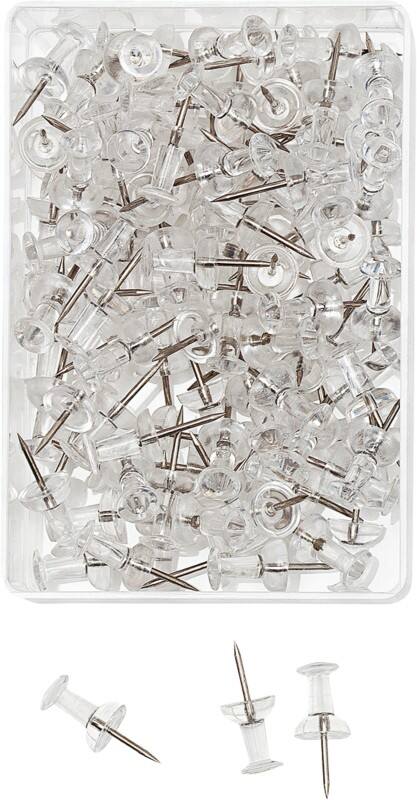 Épingles pour carte WEDO Métal Transparent 100 unités