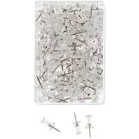 Épingles pour carte WEDO Métal Transparent 100 unités