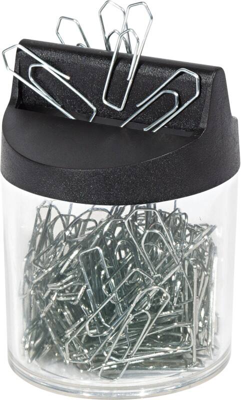 Distributeur de trombones WEDO Métal 75 mm Transparent 125 unités