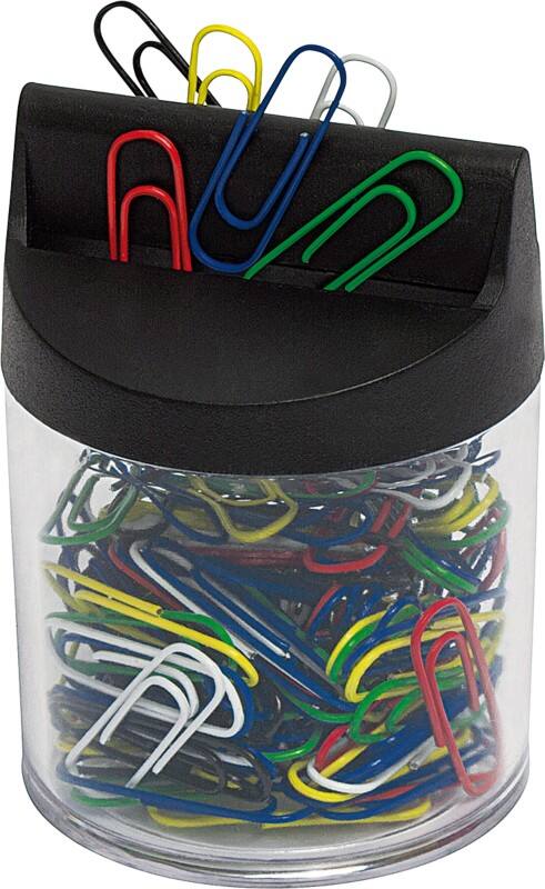 Distributeur de trombones WEDO Métal 75 mm Transparent 125 unités