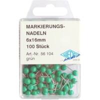 Épingles pour carte WEDO Métal Vert 100 unités