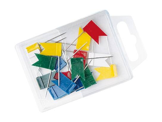 Épingles pour carte WEDO Métal Assortiment 20 unités