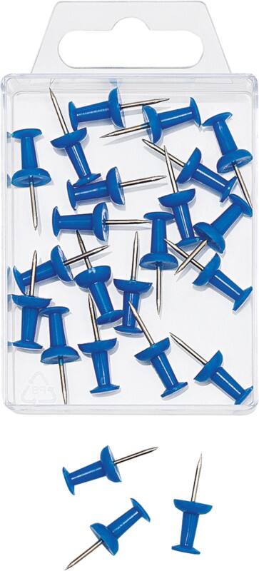 Épingles pour carte WEDO Métal Bleu 20 unités