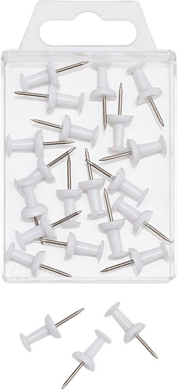 Épingles pour carte WEDO Métal Blanc 20 unités