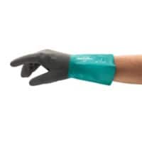 Gants de protection Ansell AlphaTec Chemical Protection Non jetables Nitrile, Nylon Taille 8 Gris, turquoise 6 paires de 2 Gants
