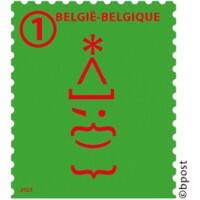 Timbres-poste bpost Noël 2025 Non Prior BE Autocollant 100 Unités