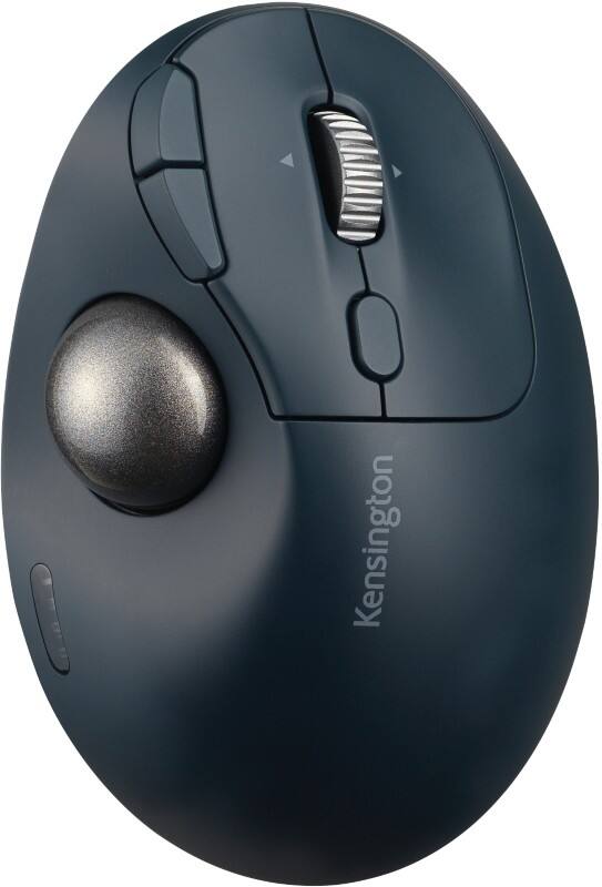 Souris trackball sans fil Kensington Pro Fit Ergo TB550 K72196WW Plastique 51 % recyclé Molette de défilement 4D Droitier Bluetooth / récepteur Nano USB-A Noir