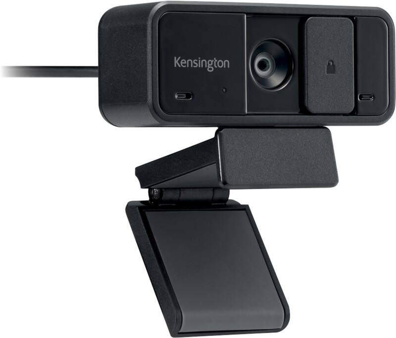 Webcam Kensington W1050 1080p K80251WW Avec grand angle et mise au point fixe Câble USB-A Microphone stéréo Noir