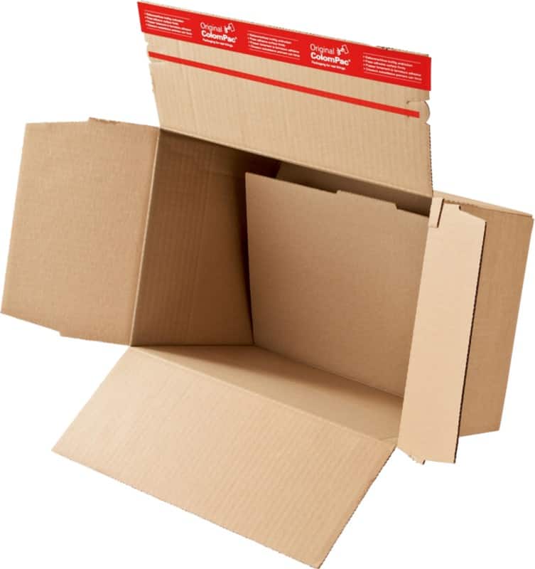 Caisse en carton ColomPac Carton ondulé 139 (l) x 164 (p) x 80 (h) mm Brun 10 unités