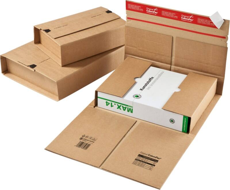 Étui pour livres ColomPac Carton 210 (l) x 300 (p) x 100 (h) mm Brun 20 unités