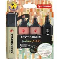 Surligneur STABILO BOSS ORIGINAL Assortiment Large Biseauté - 5 mm 4 Unités