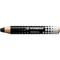 Marqueur pour tableau blanc STABILO MARKdry Noir Extra large Crayon   