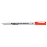 Marqueur OHP/DVD STAEDTLER 97% Recyclé Fin Ogive Rouge Rechargeable 10 Unités