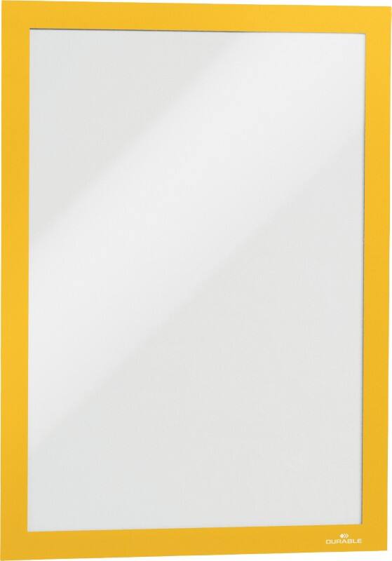 Cadre d’affichage DURABLE DURAFRAME A4 Adhésif Jaune 487204 20,5 (L) x 0,6 (P) x 29 (H) cm 487204 2 Unités
